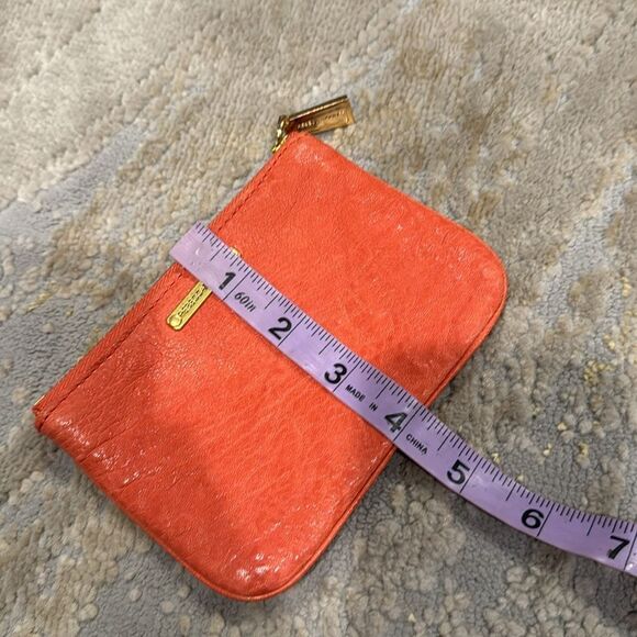 REBECCA MINKOFF Small Orange Graphic Pouch in EUC - Picture 7 of 7